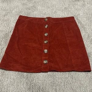 Dusty orange skirt! Perfect for fall time!